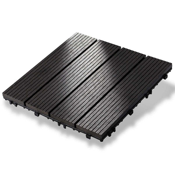 WPC Decking Tiles 300/300/20 - Charcoal - Price/Tile